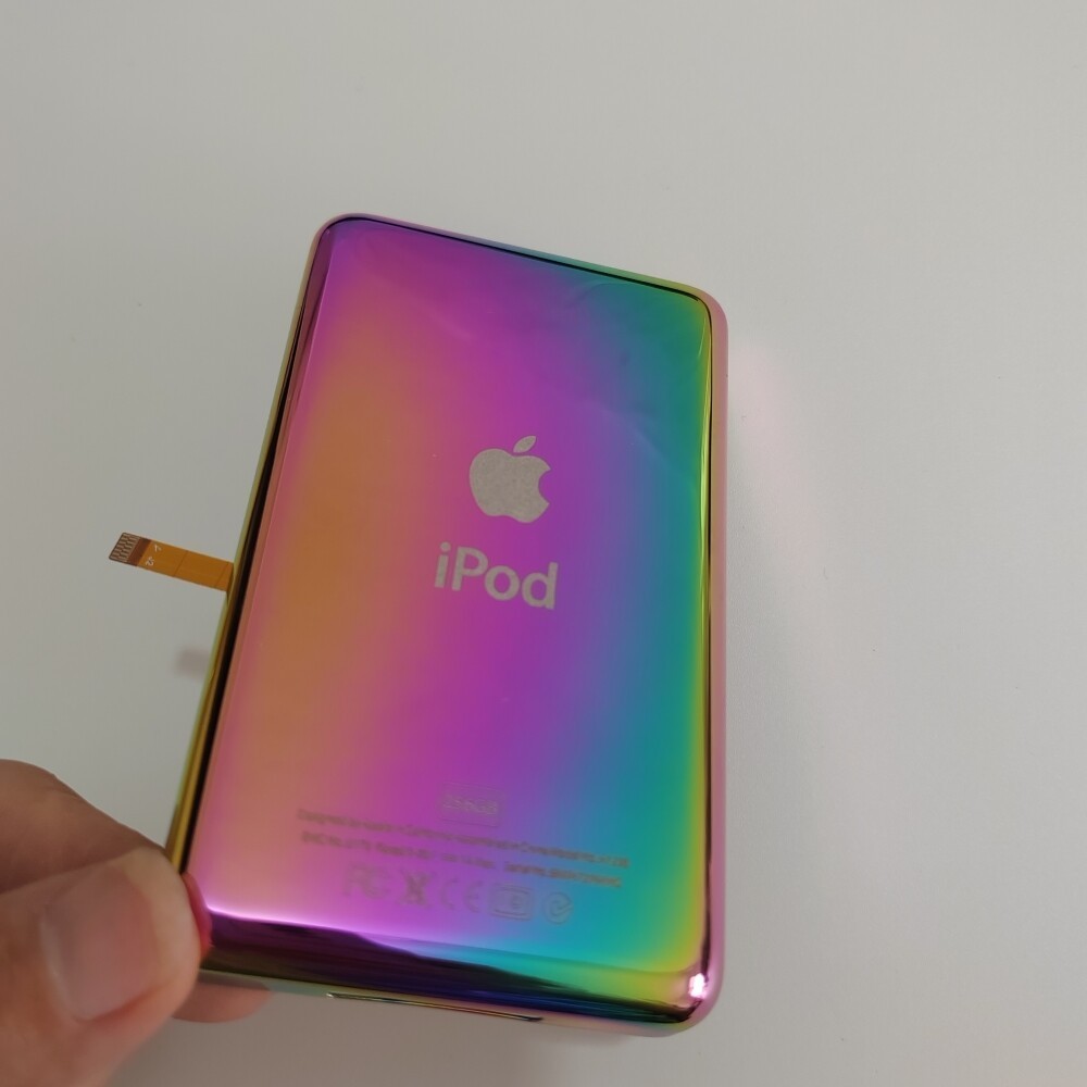 NEW Metal Back Case Housing Audio Jack Hold Switch for iPod ✅Classic  ✅Video