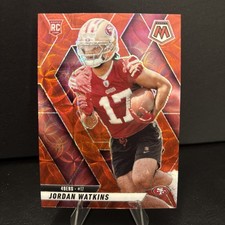 2025 Panini Mosaic Jordan Watkins Rookie – San Francisco 49ers Red Scope