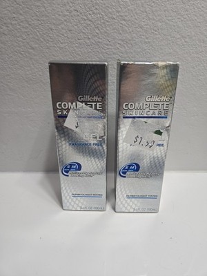2 Gillette Complete Skincare Skin Soothing After Shave Gel Fragrance Free 3.4 OZ