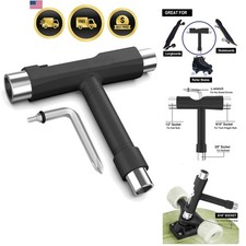 Professional Skate Tools, All-in-One Multi-Function Portable Skateboard T Too...
