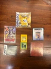 Pokemon Yellow Game Boy Box w/ INSERTS!  NEW Battery & Authentic Cartridge!