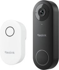 REOLINK Video Doorbell Wifi Camera - Wired 2K Outdoor, 5G 2.4G Wifi, 4:3 Wide Vi
