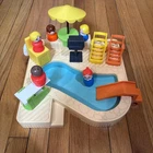 Vintage 1986 Little People Swimming Pool Set #2526