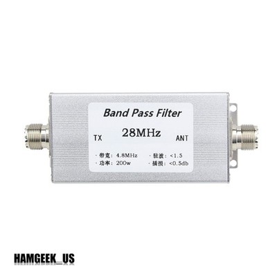 28MHz Shortwave Band Pass   BPF HighIsolation Adjacent Frequency Narrowband #jd