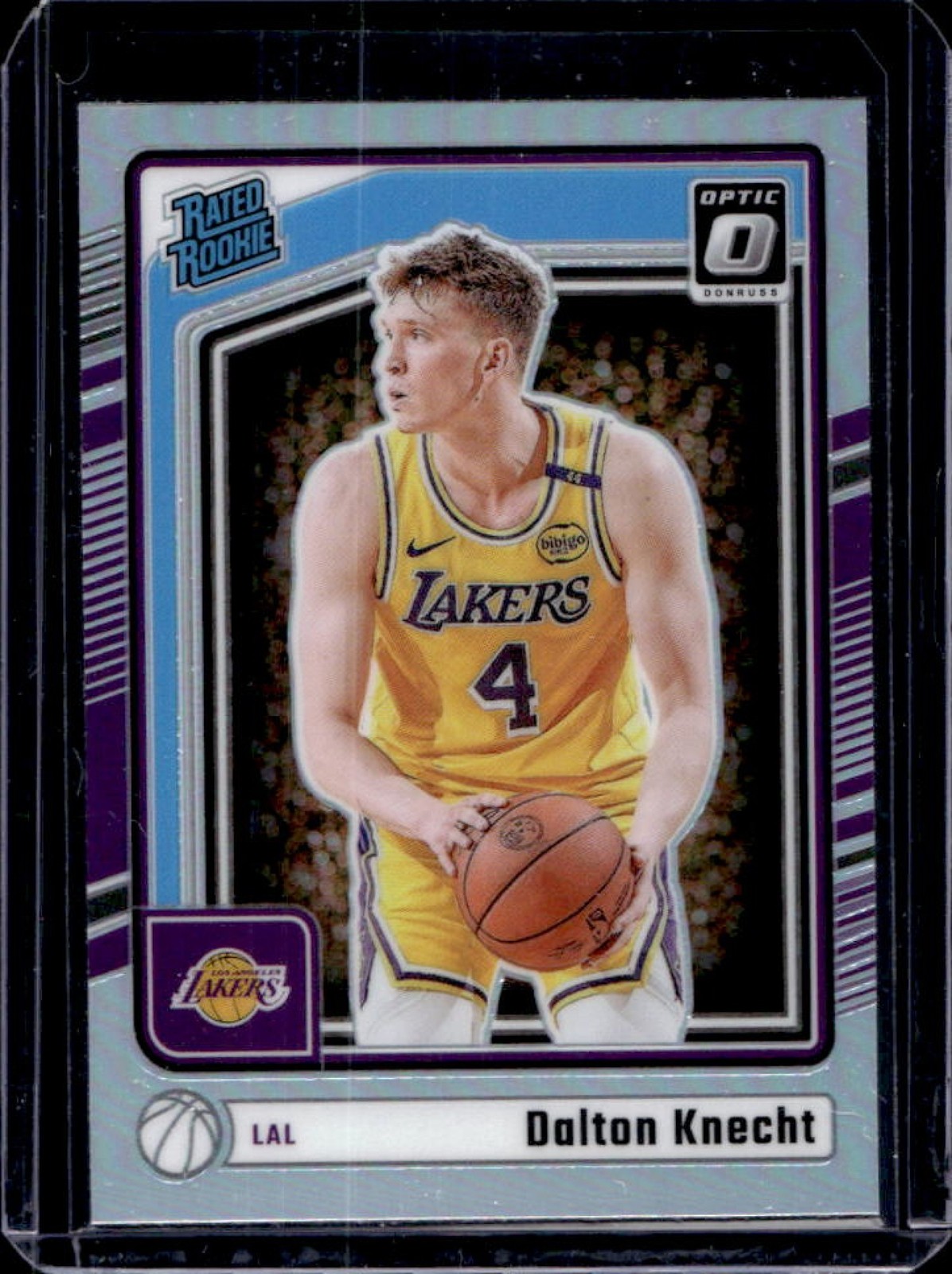 2024-25 Donruss Optic Dalton Knecht Rated Rookie Holo RC #256 Lakers