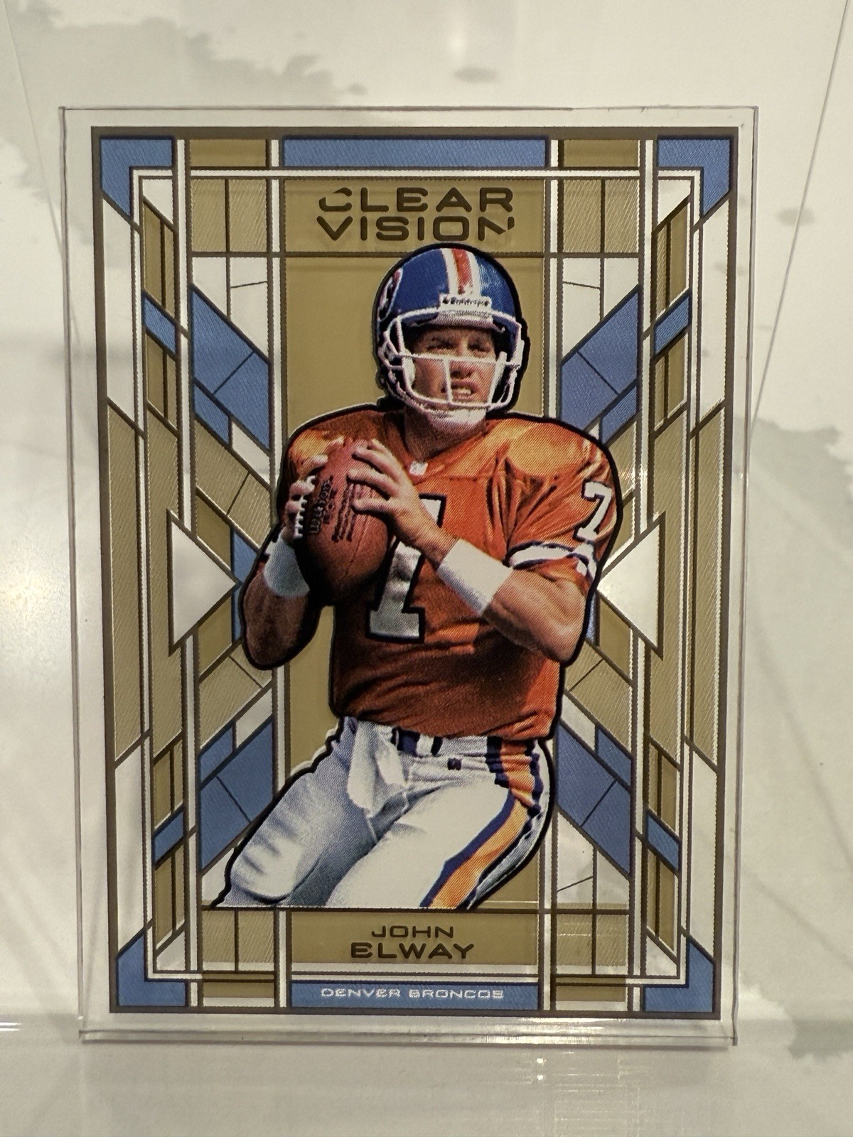 2015 Panini Clear Vision Stained Glass John Elway #SG-3 HOF