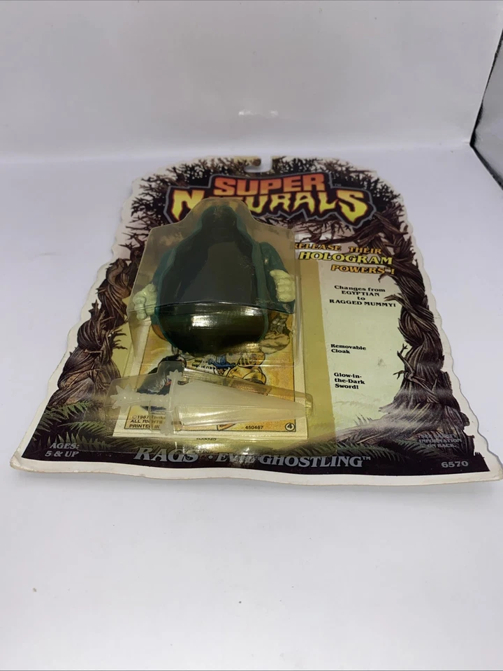 Tonka Super Naturals RAGS Evil Ghostling 1986 paquete blister sellado de fábrica Foto 4 de 4