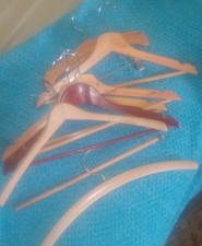 7 Vintage wooden Clothes Hangers