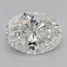 Cert. AGI 2 Carat Oval Cut Natural Mined Diamond Loose G color VS1 clarity