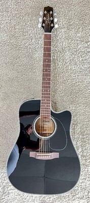 Takamine EF341DX 6 String Dreadnought Electric Acoustic Guitar with Case - MIJ