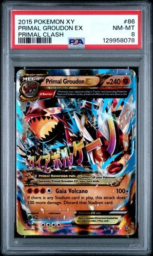 Primal Groudon-EX graded PSA 8 for sale on eBay