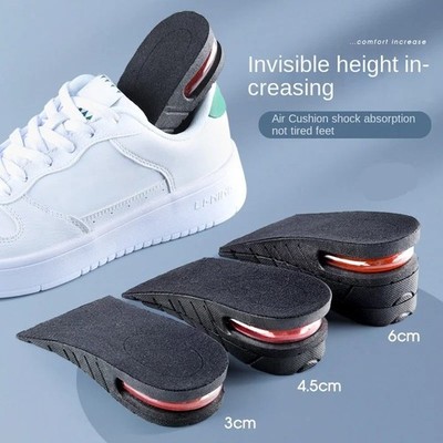 Invisible Height Increase Insoles Adjustable Lift Cushion Shoe Insert Pads
