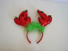 Holiday Christmas Reindeer Antlers Headband Excellent Condition