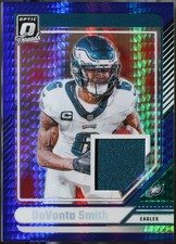 2024 Donruss Optic - Donruss Threads Blue Hyper #DTB-DSH DeVonta Smith NM