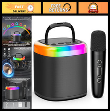Mini Karaoke Machine for Kids  Adults - Bluetooth Speaker with Party Lights, 1