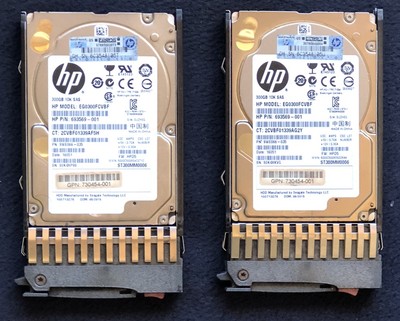 x2 Each - HP MODEL EG0300FCVBF = HP P/N 693569-001 = 300 GB10K SAS