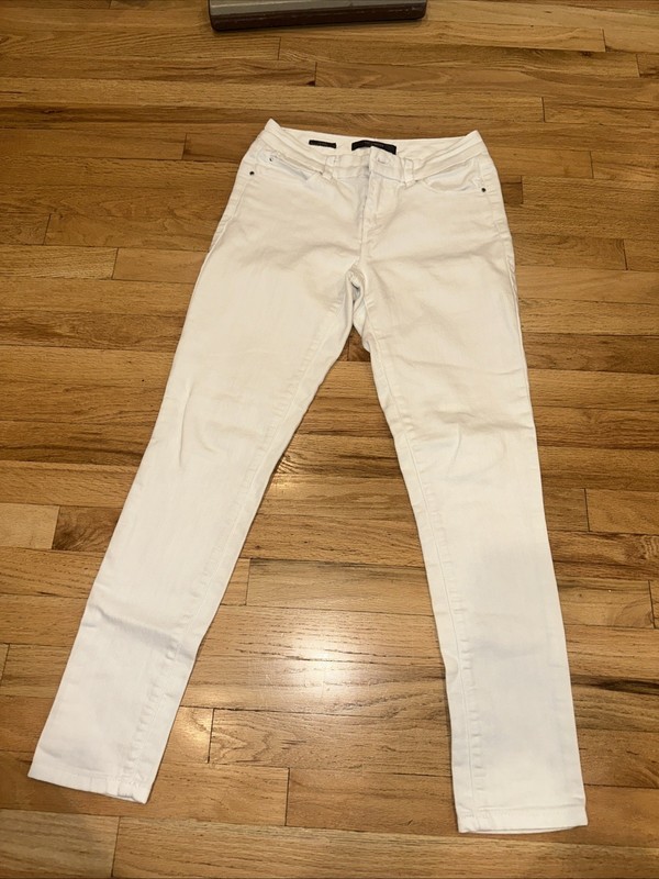 The Limited Denim Jeans WHITE Size 4R Stretch 73% COTTON 26% POLYESTER 1 SPANDEX