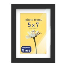 An He 5 x 7 Picture Frame, Display Pictures 4x6 with Mat or 5 x 7 Without, Woode