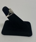 Sterling Silver Etched Floral Heart Design Ring Stamped Mexico 2.4 Grams Size 5 — photo 3