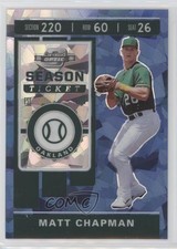 2020 Panini Chronicles Contenders Optic Blue Ice Prizm 41/99 Matt Chapman gh4