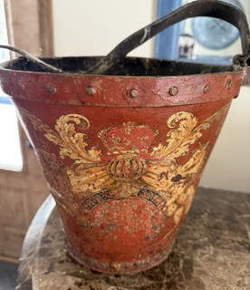 Secchiello antincendio inglese vintage