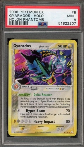 Pokemon Gyarados EX Holon Phantoms Holo Rare #8 PSA 9 Mint