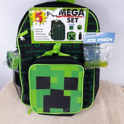 Minecraft Backpack Piece Backpack Set MINECRAFT Backpack Lunch Box