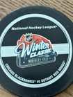2009 NHL Winter Classic Official Game Puck Wrigley Field Blackhawks Red Wings — photo 3