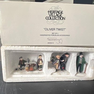 Department 56 Heritage Village Porcelain Oliver Twist Set of 3 #5554-9