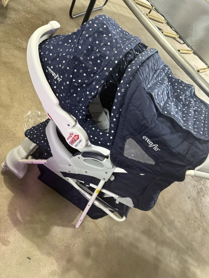 Cochecito y base sistema de viaje Evenflo Discovery raro vintage nuevo en caja Foto 2 de 4