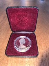 1986 Canada Silver Dollar PROOF  Vancouver STEAM LOCOMOTIVE TRAIN Royal Cdn Mint