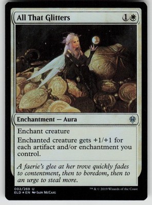 All That Glitters 2 Uncommon Throne of Eldraine Magic: The Gathering Foil NM