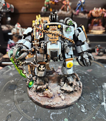 Games Workshop Warhammer 40K Space Marines Black/White Templars Dreadnought