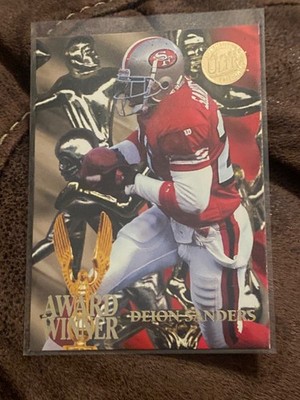 1995 Fleer Ultra Deion Sanders ULTRA AWARD WINNER card #5 OF 6