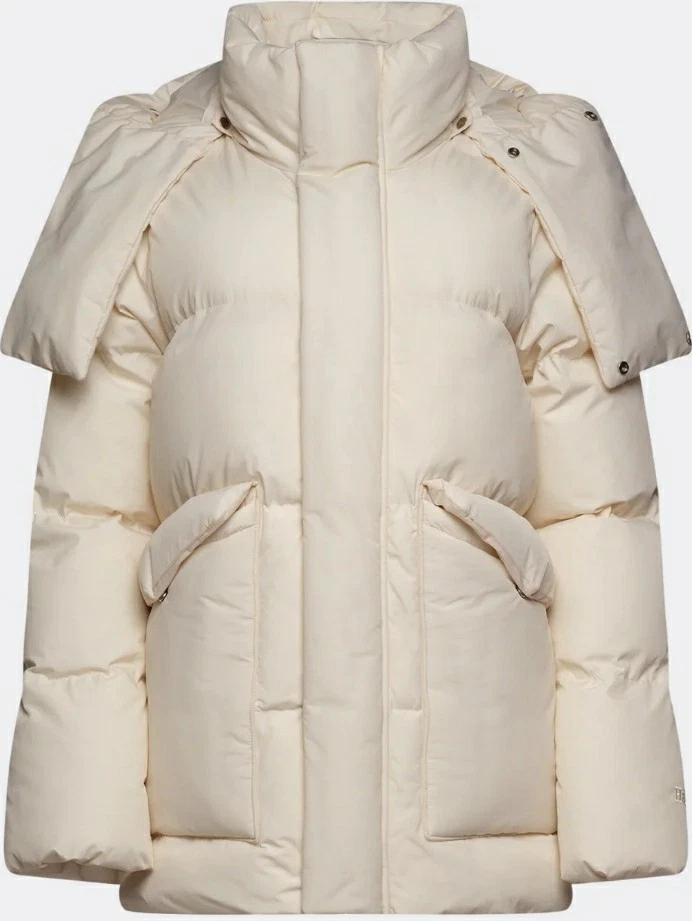 Halfdays Wheeler Puffer Jacket Women's Size X-Small Oatmilk NWTs