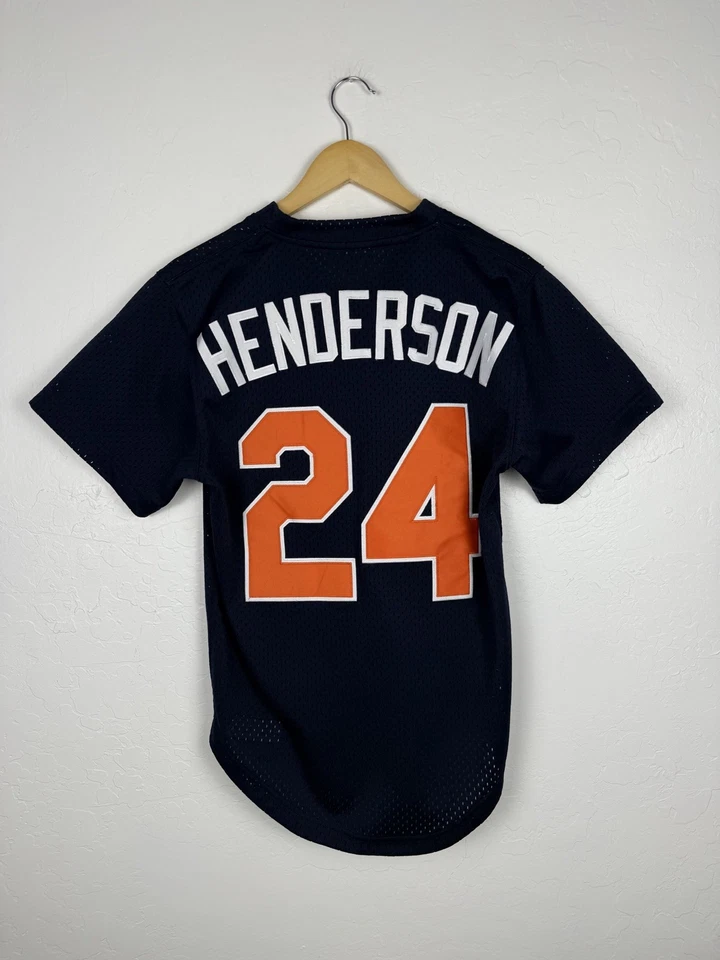 100% Authentic Mitchell & Ness Tony Rickey henderson Padres BP Jersey Sz 36 - Image 2 of 4