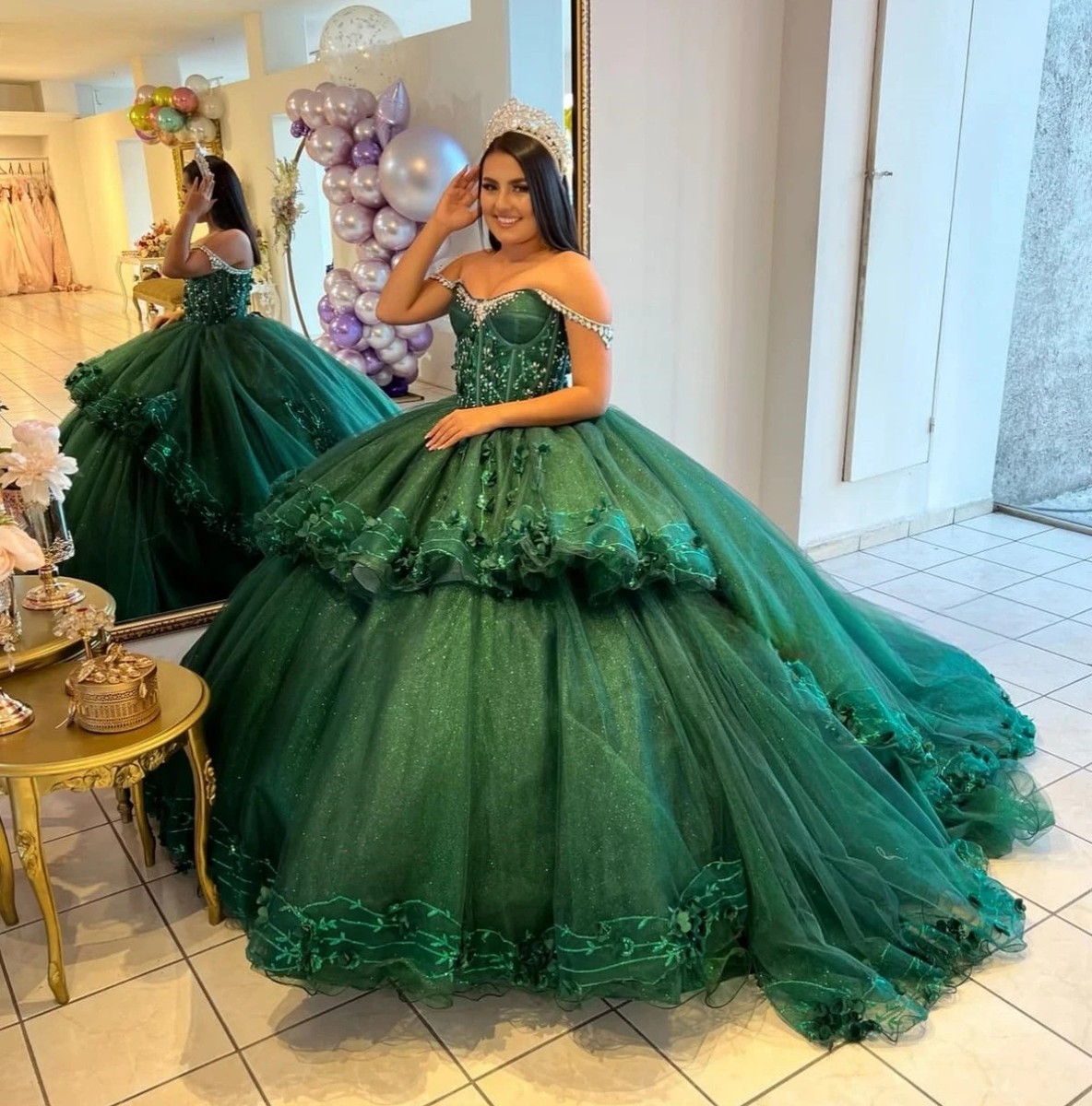 Green Princess Quinceanera Dresses Ball Gown Off The Shoulder Sweet 16 Dresses Green Princess Quinceanera Dresses Ball Gown Off The Shoulder Sweet 16 Dresses