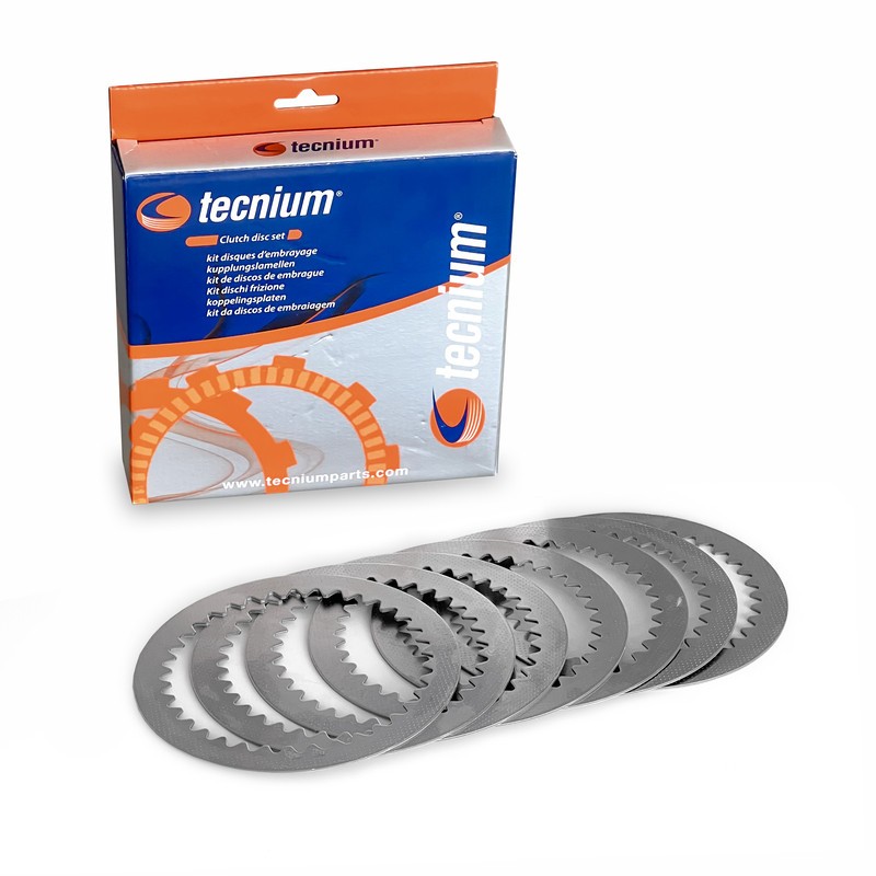 Kit disques lisses d'embrayage TECNIUM contre le patinage moto