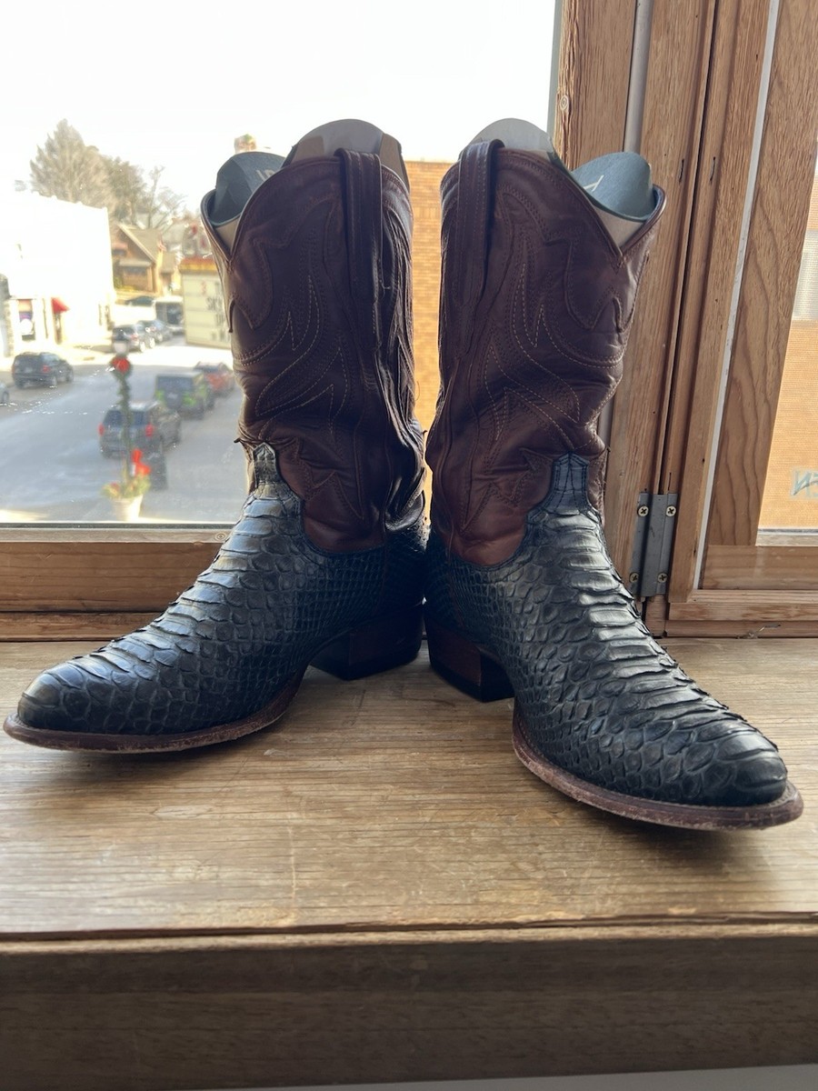 PECOページです。 Tecovas The Brady Navy Python Size 8.5D Limited Edition Cowboy