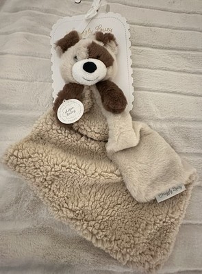 Lovey Sherpa Snuggly Security Blanket Puppy  Lined Soft Baby Nursery Soother
