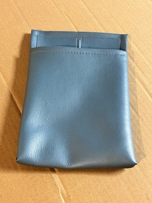 Vintage Automotive Blue Vinyl Trash Litter Waste Container Bag, Circa 1960s VGC