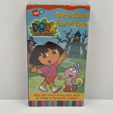 Dora the Explorer Dora Saves the Prince VHS 2002 Nickelodeon Nick Jr Kids Sealed