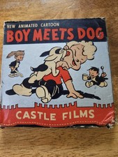 8MM Boy Meets Dog Film, Castle Films in original box vintage film