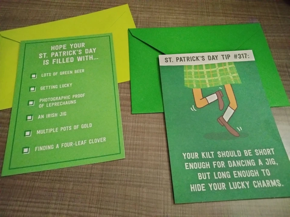 Lot of 18 HALLMARK St. Patrick’s Day Greeting Cards Snoopy Mickey Irish 🍀 NEW - Image 4 of 4