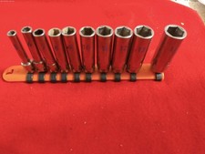 Matco Tools 10 Pc 14 Drive Metric Deep Socket Set 5mm-14mm 12 Point