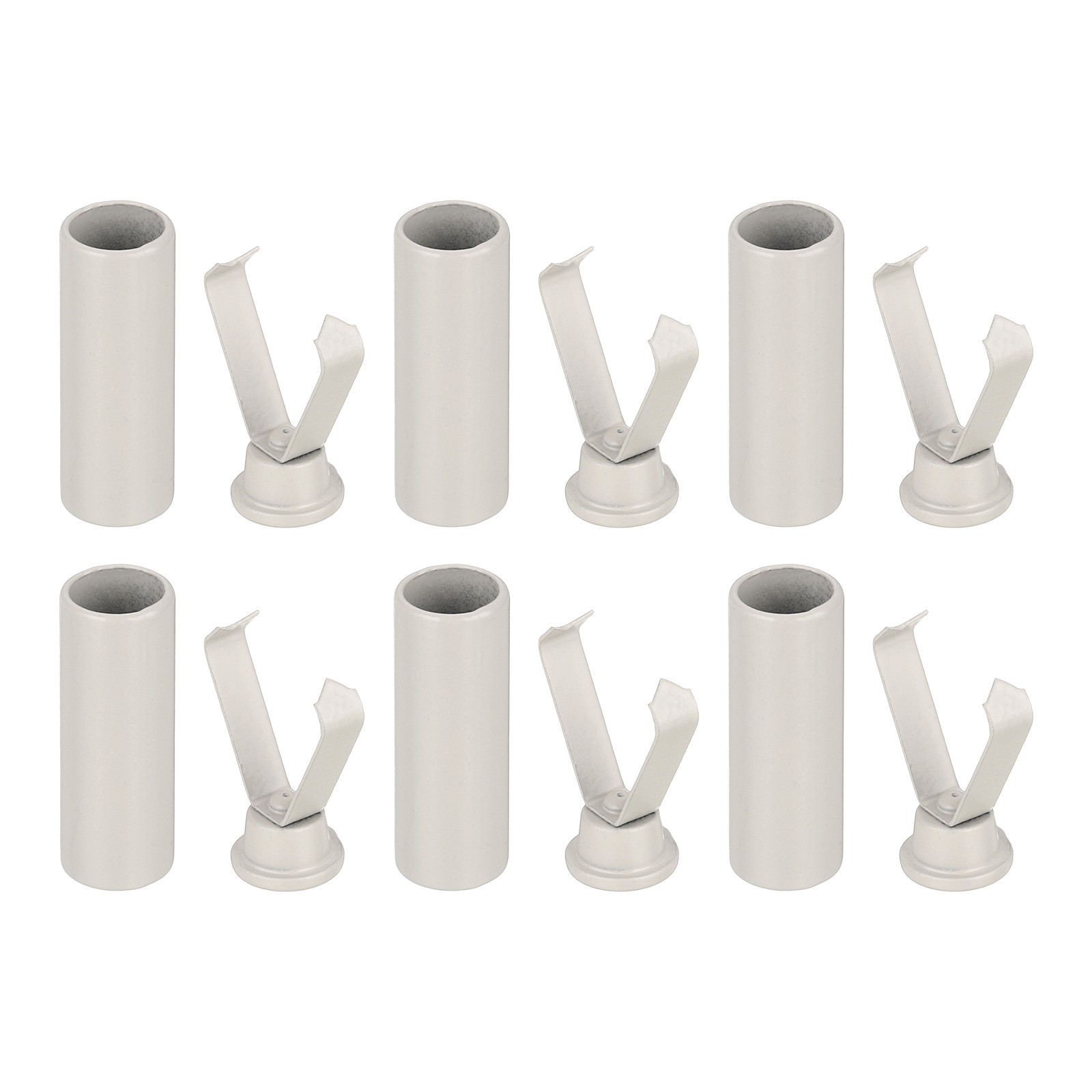 APL 6 Pezzi Punte per Lacci in Lega Testa per Lacci Ricambio Punta Cilindrica Beige