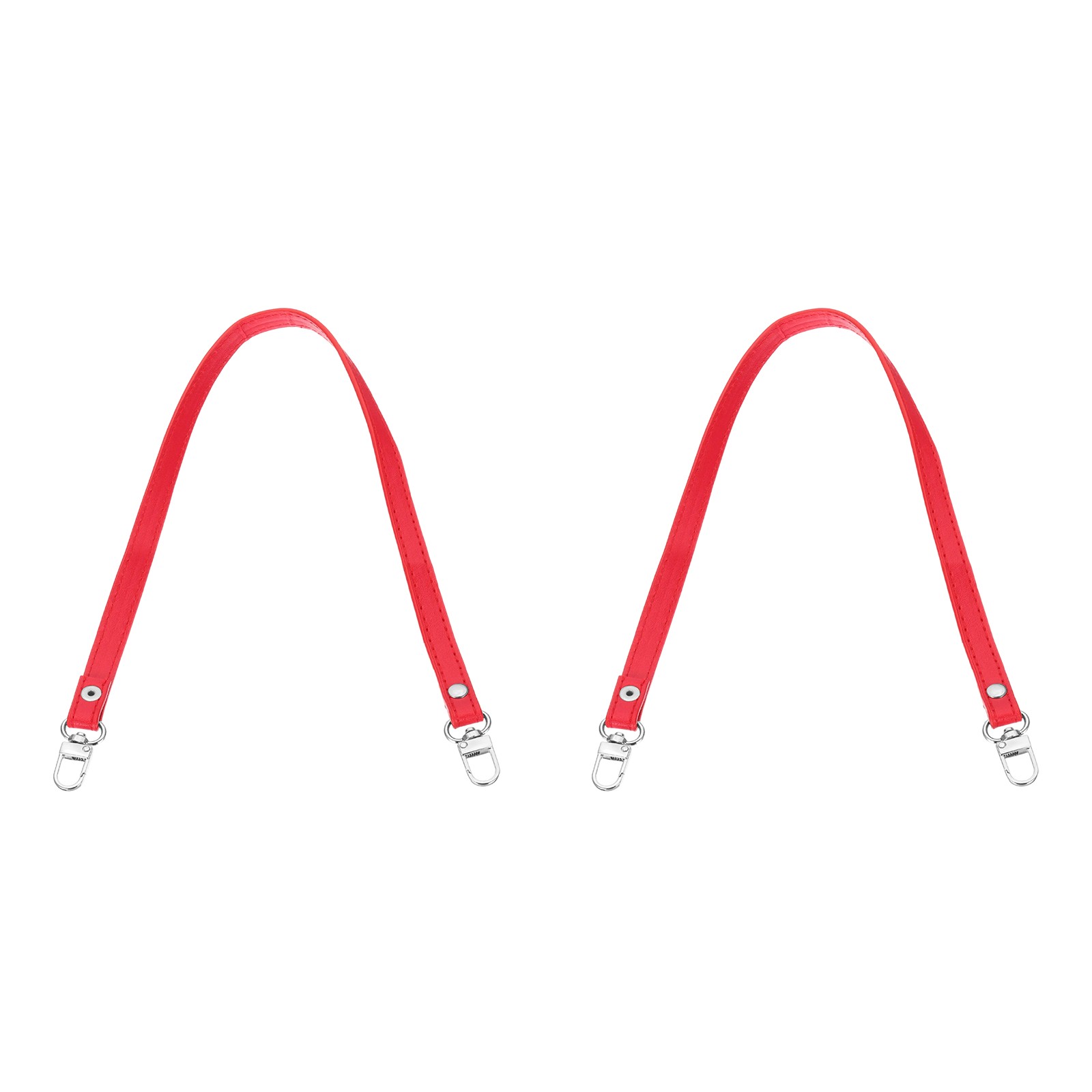 2Pcs Leather Purse Handle Strap 26" Purse Strap DIY Replacement Red