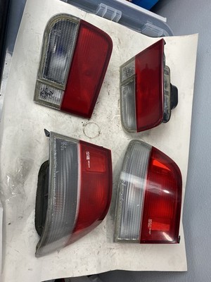 99-00 Honda Civic Si EX Taillights Tail Lights Set 2dr Coupe OEM Stanley 96-00