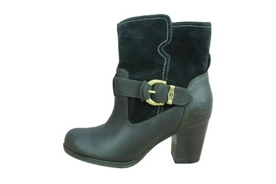 Timberland Anti-Fatigue Earthkeeper Womens Black Leather Waterproof Mid Boots 7
