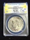 1928 S PEACE DOLLAR ANACS MS AU 50 DETAILS CLEANED ENVIRONMENTAL DAMAGE